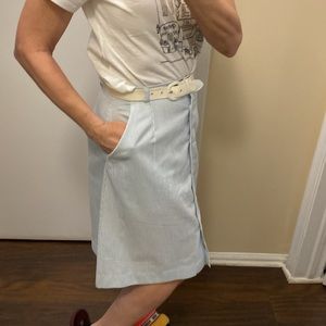 Vintage stripes skirt with under shorts